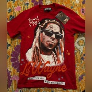 NWT Red Lil Wayne Graphic T-Shirt Small